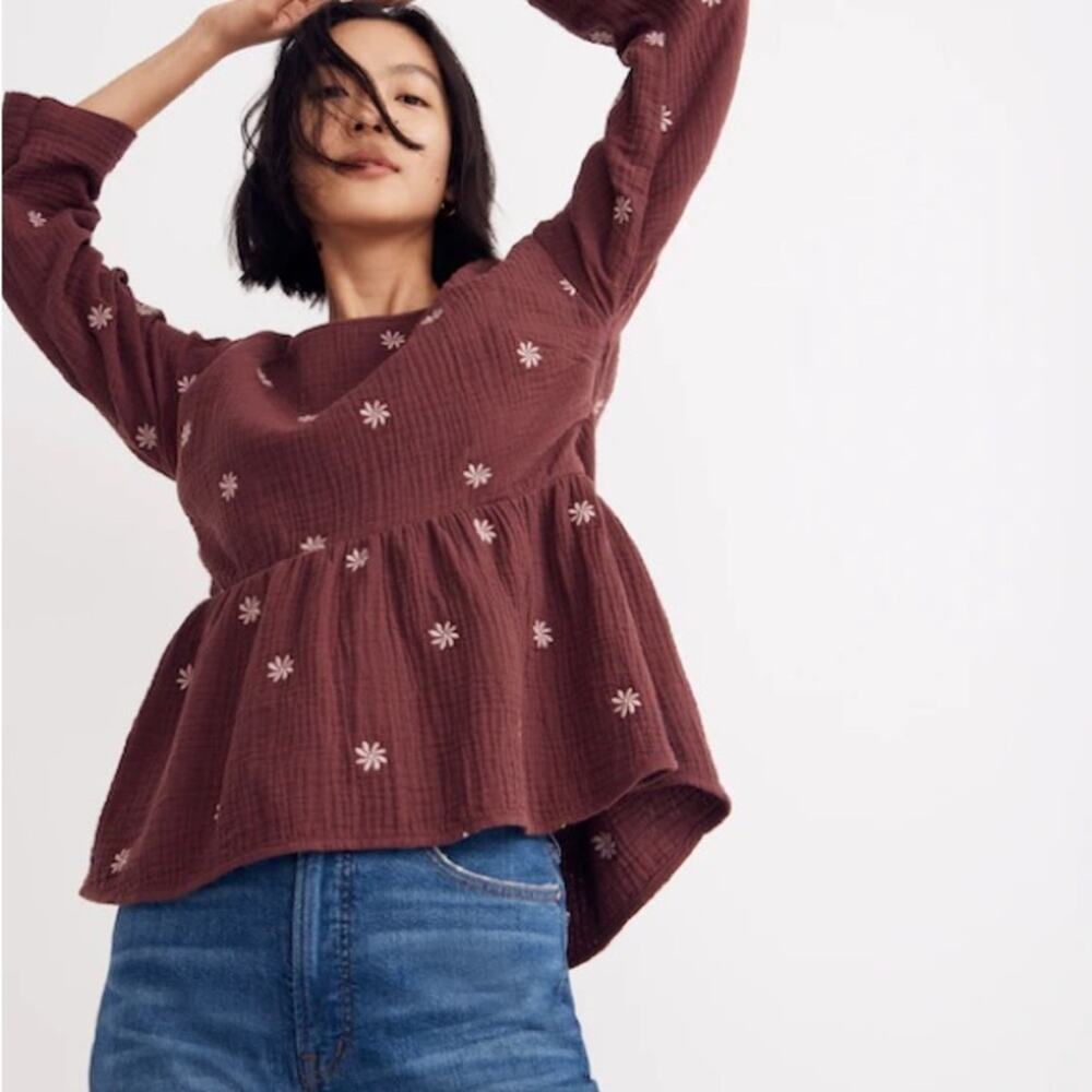 MADEWELL Lightspun Peplum L